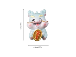 Laxiscreed Boneca Decorativa De Páscoa Com Cabeça Balanceante Para Casa E Escritório, Tema Dragãofofo