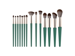 Conjunto De 14 Pincéis De Maquiagem Multifuncionais Para Rosto Inteiro, Corretivo, Sombra E Pó. Everley891