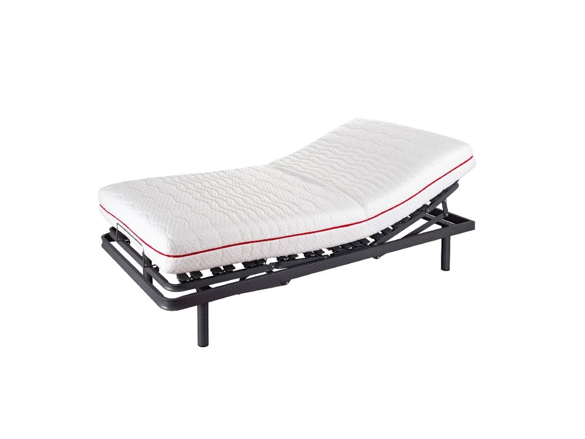 Cama articulada ERGONÔMICA 105X190 | Casa de banho | Base motora com 5 planos de articulação e regulação na zona lombar.