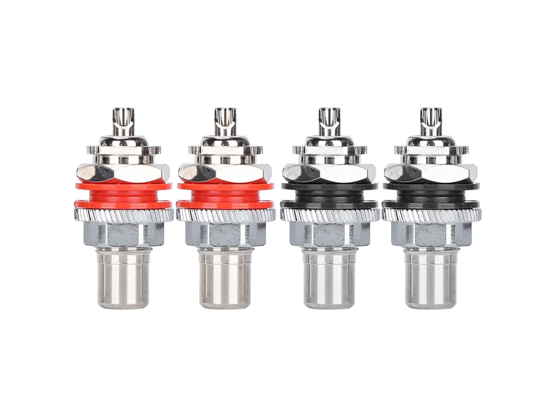Conector Fêmea Rca LAXISCREED Cobre Puro Ródio