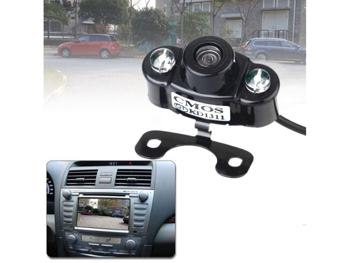 Câmara de Estacionamento HALINUIA E400 Cmos Colorida (visão Traseira, Impermeável, 2 Leds, Ideal para Segurança)