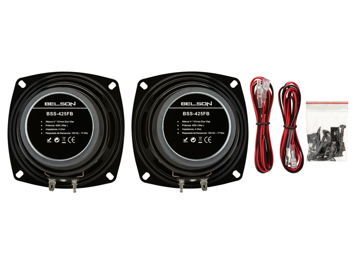 Colunas Auto BELSON BSS-425FB (10 cm - 80 W)