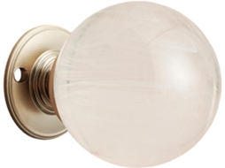 Puxador De Porta Em Resina Com Bolas Cristal Opacas Para Decoração Elegante, Pega Confortável, Fácil De Instalar E