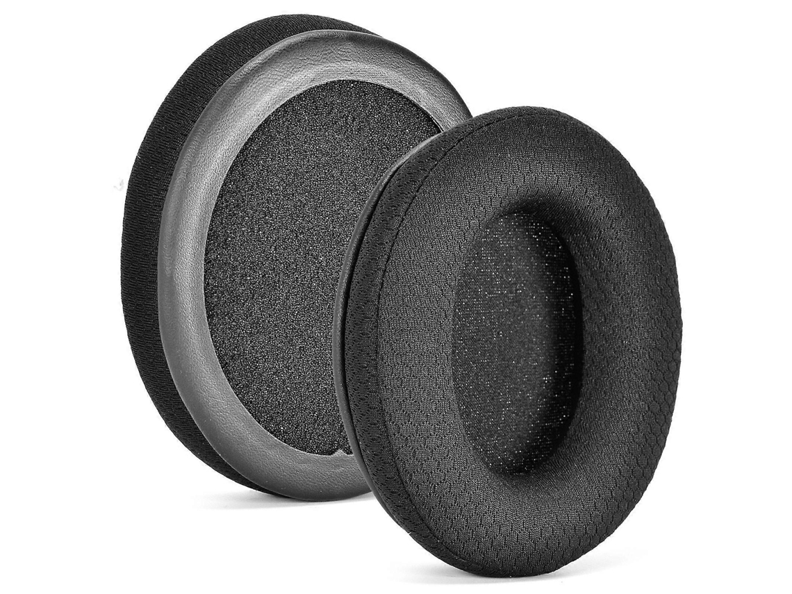 Almofadas Lurelia para fones de ouvido Cloud com espuma viscoelástica, na cor preta.