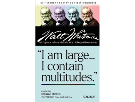 Livro I Am Large ... I Contain Multitudes de Walt Whitman Birthplace (Inglês)