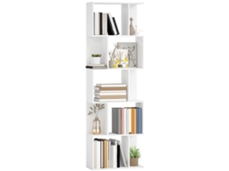 Estante S Moderna Com 5 Níveis E 10 Prateleiras,ideal Para Quarto Ou Escritório,60x24x184,5 Cm,cor Branca.