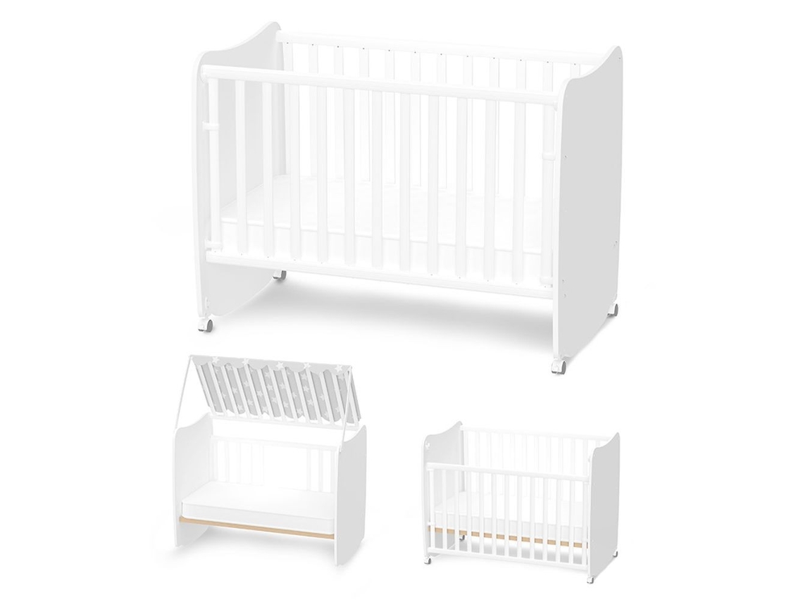 Lorelli Stars Berço Convertível De 60x120 Cm Com Função De Baloiço - White