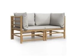 Garden Corner Sofa, Garden Corner Sofas Vidaxl Cinzeto Bambu (n/a)