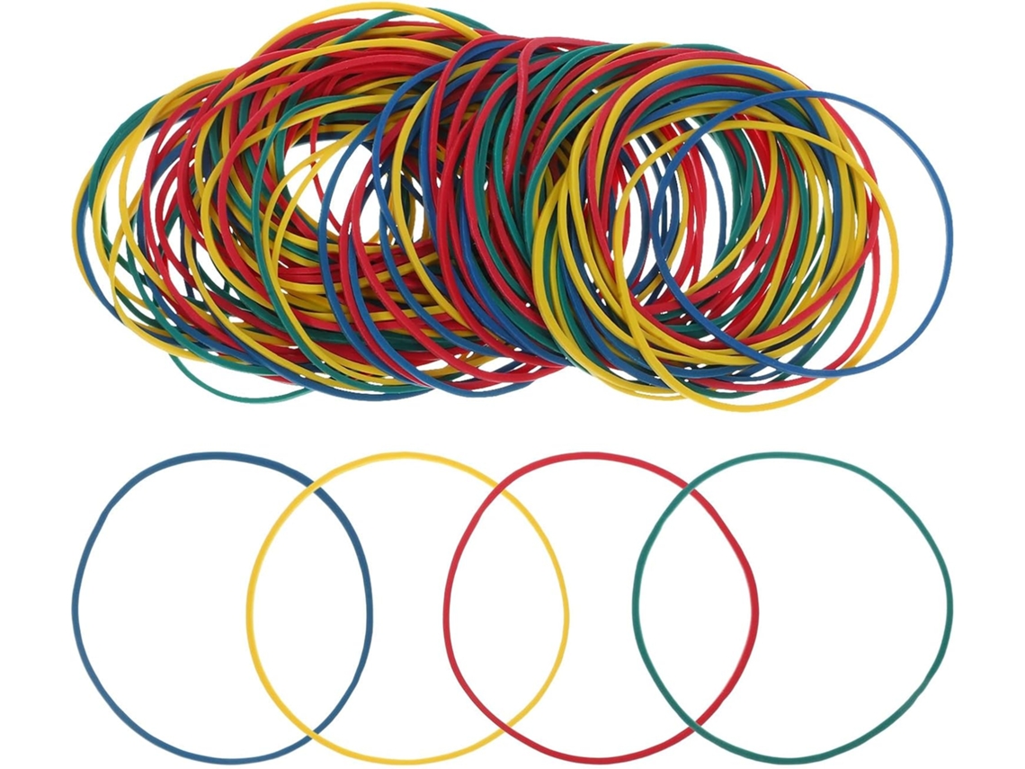 Anéis Elásticos Multicoloridos Para Uso No Escritório E Em Casa, Elásticos Grossos E Práticos, Ideais Para Organizar