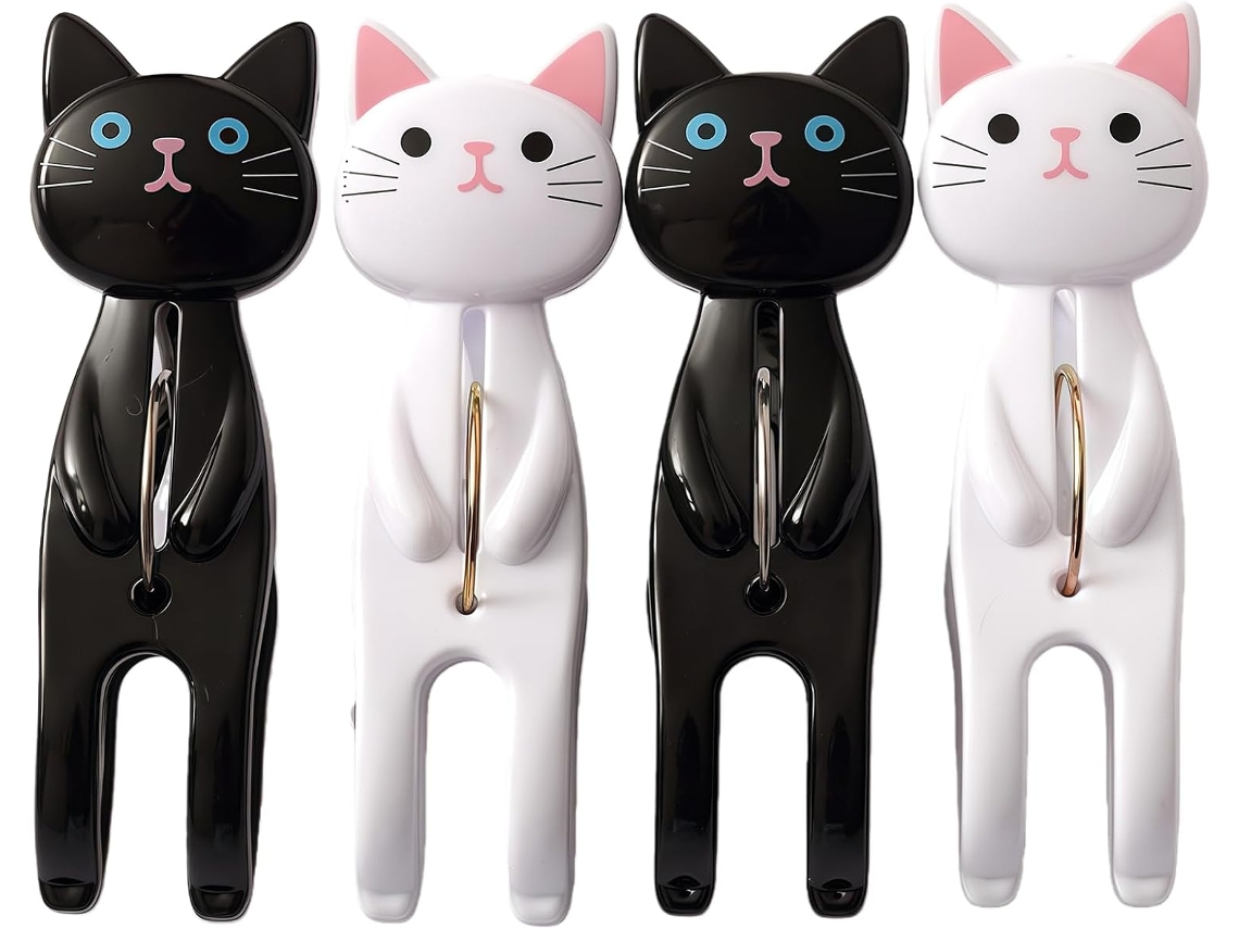 Prendedores De Roupa Cama Práticos, Prendedores Para Toalha De Praia, Prendedores Portáteis Em Formato De Gato