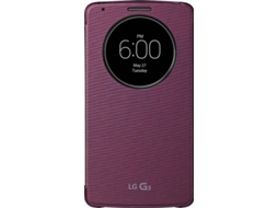 Capa com tampa e janela básica LG g3 Roxo