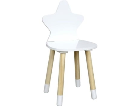 Poltronas e Cadeiras Pufes Cadeira Estrela Criança 28 X 28 Cm X a 54 Cm Branco AC-DÉCO