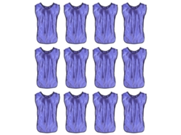 2026rebe-12 Unidades de Colete de Treinamento Adulto em Nylon Roxo para Futebol, Basquete e Fitness, Tamanho Único