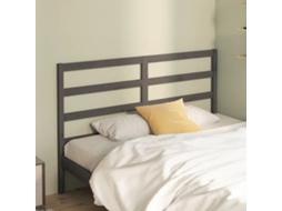 Vidaxl Cabeceira De Cama 166x4x100 Cm Pinho Maciço Cinzento