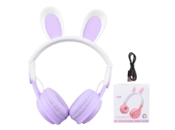 Fones de Ouvido Sem Fio LAXISCREED Coelhinho Led