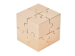 Mali brinquedo Educativo de Forma Quadrada 3d para Decompressão e Pensamento Lógico Gold