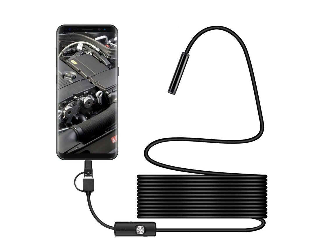 Câmera Endoscópica Com Luz, Endoscópio Usb Brilvibera