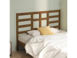 Vidaxl Cabeceira De Cama 126x4x104 Cm Pinho Maciço Castanho Mel