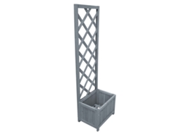 Vaso VIDAXL Cinzeto Madeira (40 x 30 x 135 cm)