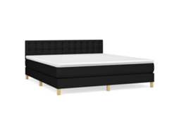Box Spring Bed, Box Spring Beds Vidaxl Preto Tecido (180 X 200 Cm)