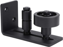 Guia Deslizante Ajustável Em Aço Carbono Para Porta De Celeiro Com Roletes Duplos, Ideal Para Reformas Residenciais, Cor