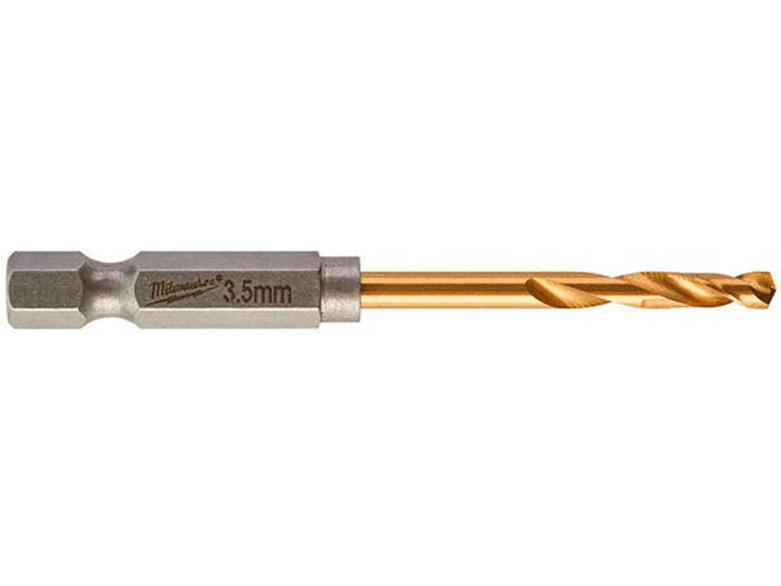 Brocas MILWAUKEE Hss-G Tin Red Hex3.5mm