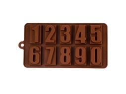 Forma De Silicone Com Números E Letras Para Cubos De Gelo, Decoração De Bolos, Fondant, Sabonetes - 10 E, Livre De Bpa, Própria Para Lava