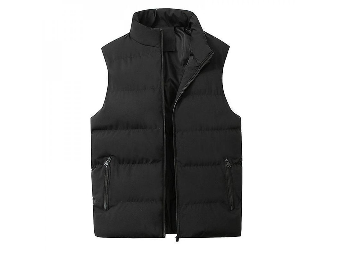 2026 chaleco Plumón Ligero Hombre Empaquetable Sin Mangas Chaqueta Acolchada Wez Xs Negro