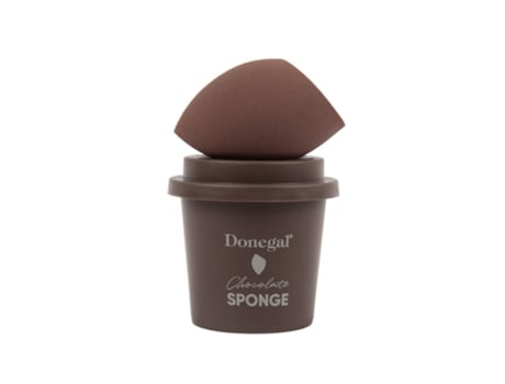 Esponja De Maquiagem Donegal Morning Coffee Com Estojo Chocolate 4352
