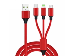 Cabo Carregamento Lightning Type-c Micro Usb Carga Rápida Dados Dispositivos Para Apple, Samsung Iphone Xs, Iphone Xs Xr Xs Max X 8 7 V*