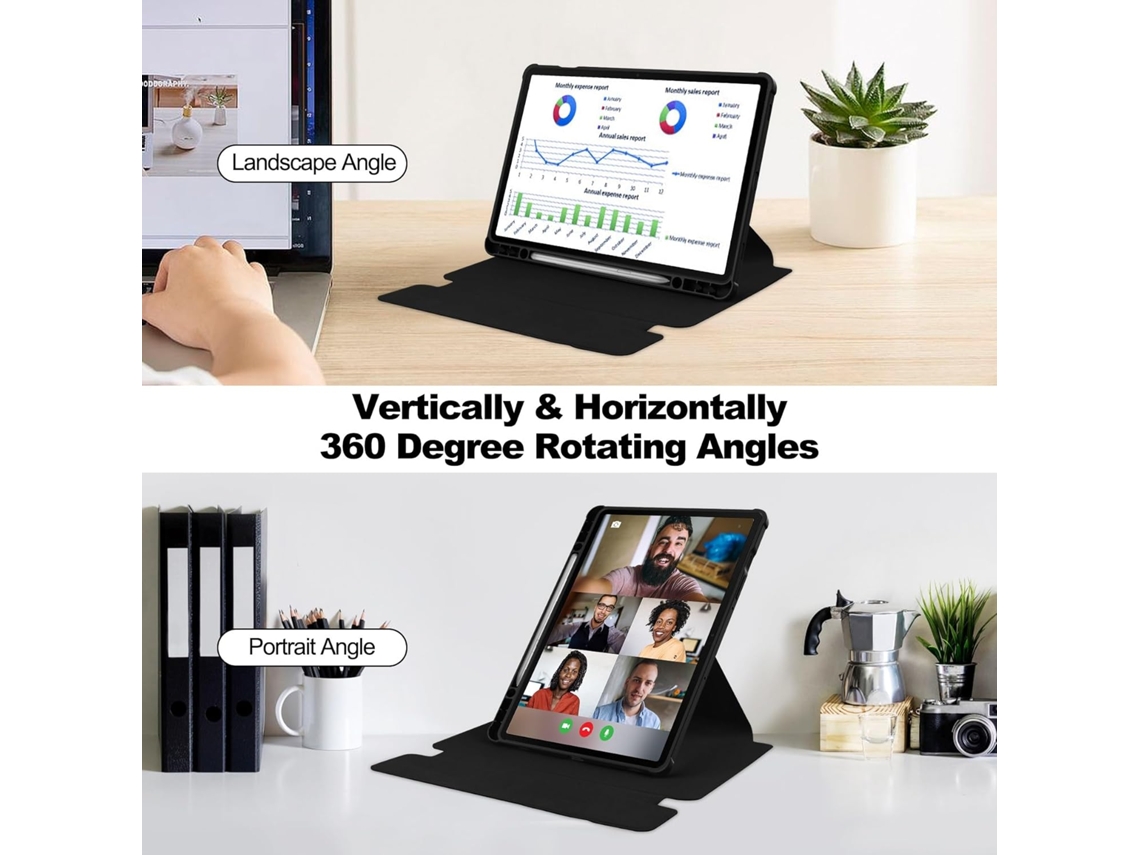 Capa com teclado Bluetooth para Samsung Galaxy Tab S9 Fe Plus 12,4 polegadas, azul Digitallab