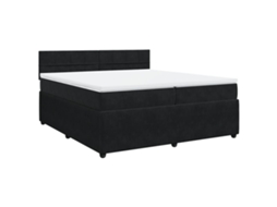 Box Spring Bed, Box Spring Beds Vidaxl Preto Veludo (200 X 200 Cm)