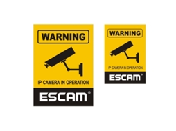 Autocolante Warning ESCAM