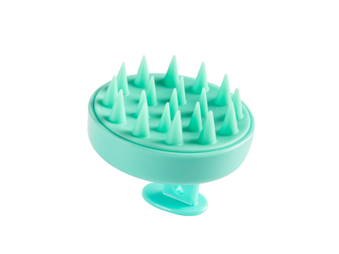 Escova De Xampu Para Cabelo, Escova Para Cuidados Com O Couro Cabeludo Com Massageador De Couro Cabeludo De Silicone Macio - Verde SUNNY SPACES