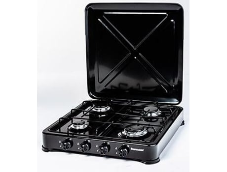 Ravanson K-04Tb Placa Preto Balcão Gás 4 Zonas