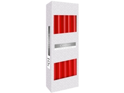 Vela de Mesa Vermelha 10 Unidades 53G