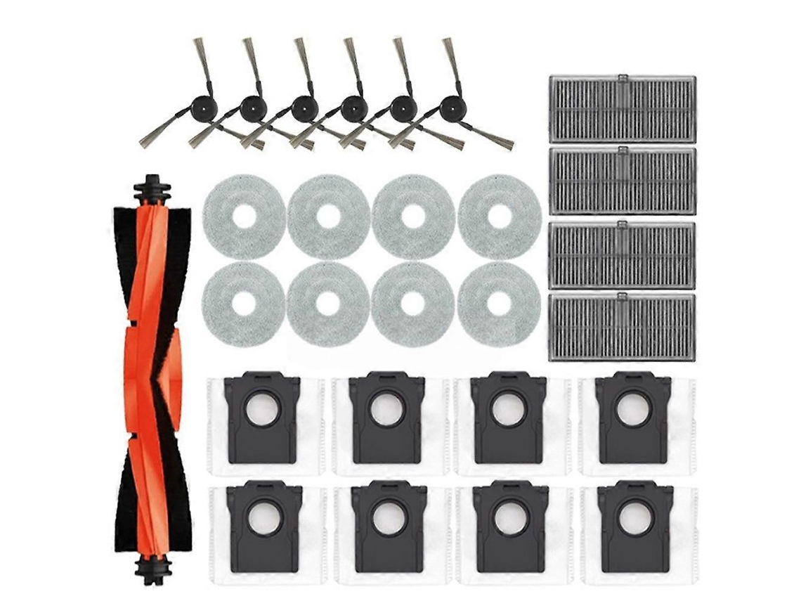 Consumíveis Para O Robô Aspirador X40 Ultra / X40 Pro: Escova Principal, Pano De Limpeza, Filtro Hepa E Saco Para Pó._ozo