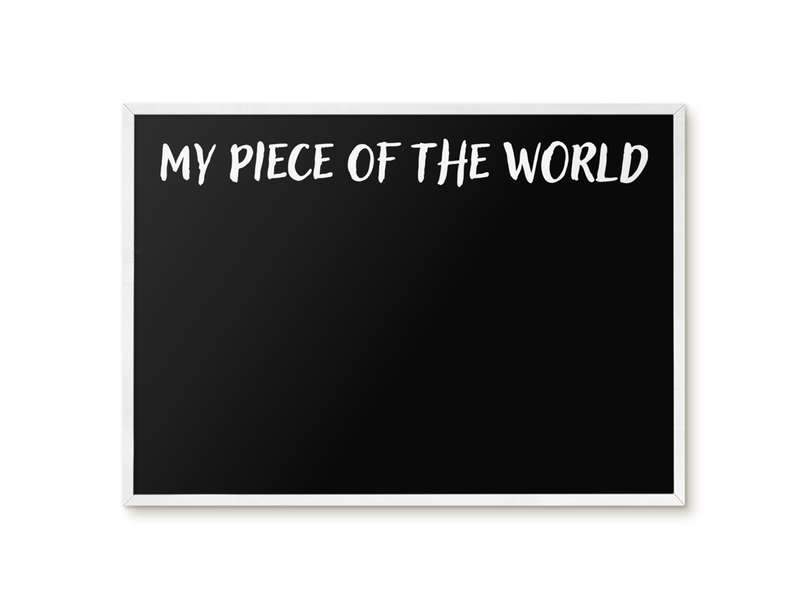 Magnetic Wall Board My Piece Of The World For The Office Espelharte (70x50 Cm)