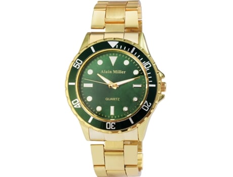 Relógio Alain Miller® Masculino Verde Em Aço Inoxidável 0012