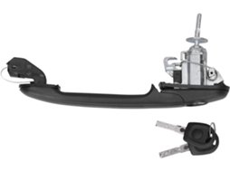 Maçaneta Externa Alomejor, Conjunto De Fechaduras Preto Fosco Para 7m8 7m9 7m6 2009-2022 Dianteira
