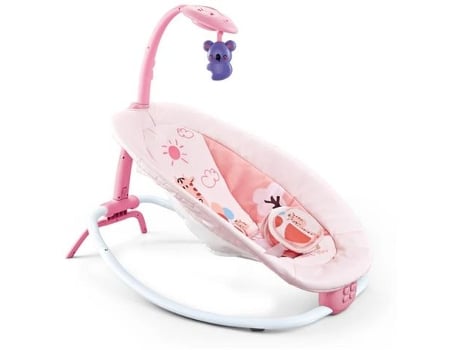 Cadeira e Espreguiçadeira de Balanço Automático BEUNIK para Bebé (Controlo Remoto - Idade Mínima: 0 Meses - Rosa)