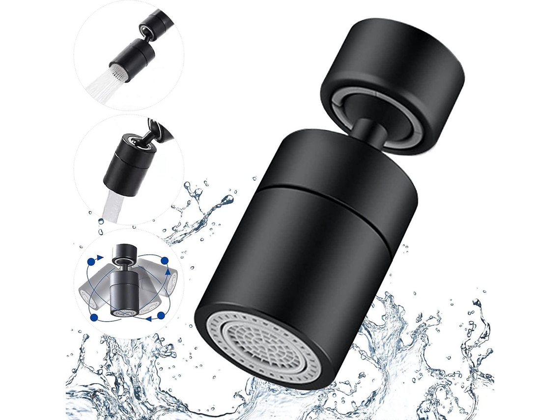 Filtro De Grifo De Cozinha Com Rotação De 360 Graus, 2 Modos Ajustáveis E Adaptador 22mm Masculino-24mm Feminino
