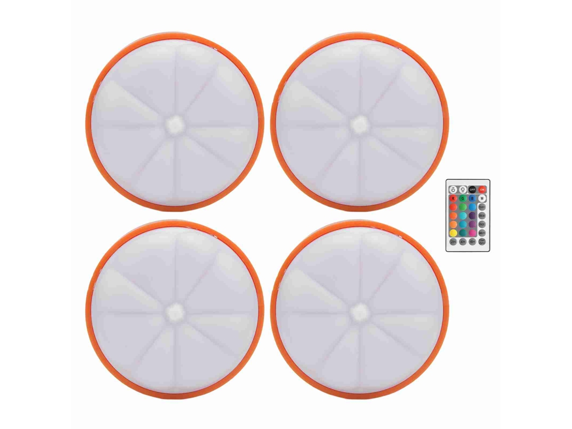 Conjunto de 4 Luzes de Led em Formato de Abóbora CHABERLU