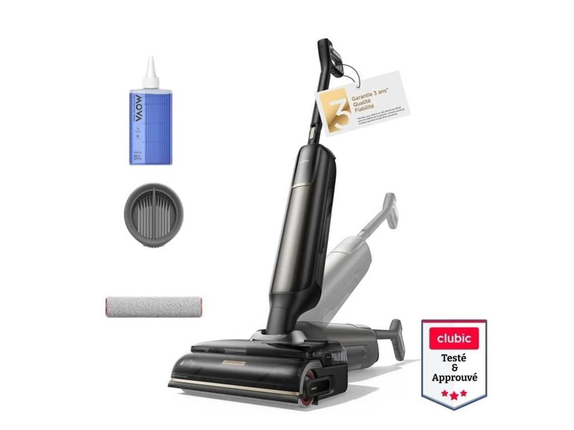 Aspirador Lavador Sem Fio MOVA M50 Ultra com 22000 Pa, autonomia de 45 min, 3 Lados