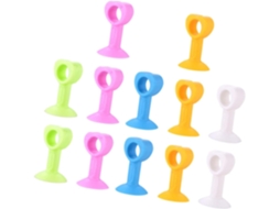 Kit Com 12 Peças De Batentes Silicone Para Maçanetas Portas, Com Design De Sucção E Instalação Sem Furos