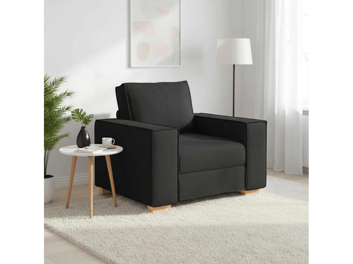 Vidaxl Sofá-cadeira Preto 100x78x84 Cm Tecido