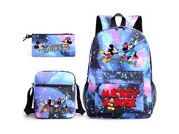 KOHREE Conjunto de Três Peças de Mochila de Estudante Do Mickey Mouse