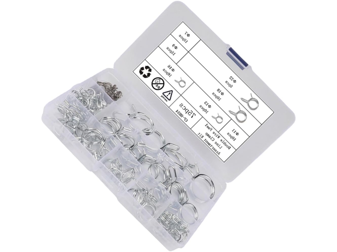 Conjunto De 75 Abraçadeiras De Aço Para Fixação De Tubos.