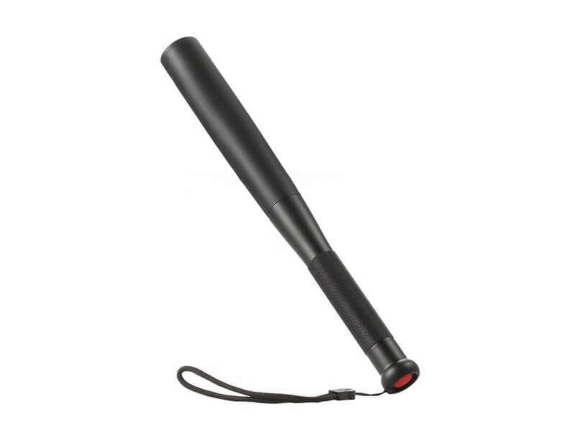Lanterna Led Taco De Beisebol Preto Ultra Brilhante Liga De Alumínio Forte 36 Cm Design Portátil Para Segurança Noturna Atividades Aquaforge