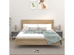 Vidaxl Mesas De Cabeceira 2 Pcs 40x35x50 Cm Cinzento Cimento